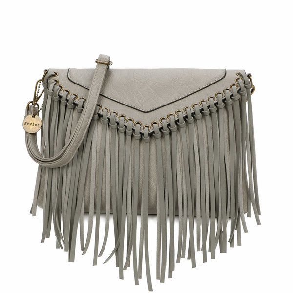 Dallas Fringe Crossbody Bag - Dark Grey – Ampere Creations