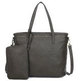 Carrie Tote with additional mini bag - Light Brown