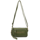 The Anita Three Way Crossbody Wristlet - Army Green