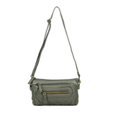 The Anita Three Way Crossbody Wristlet - Dark Silver