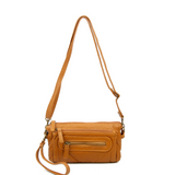 The Anita Three Way Crossbody Wristlet - Light Brown