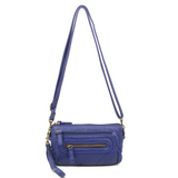 The Anita Three Way Crossbody Wristlet - Navy Blue