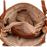 The Anita Three Way Crossbody Wristlet - Brown