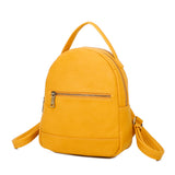 Sirena Sustainable Vegan Leather Simply and Modern Backpack - Mustard