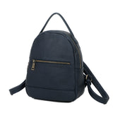 Sirena Sustainable Vegan Leather Simply and Modern Backpack - Navy Blue