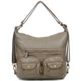 Convertible Crossbody Backpack - Dark Grey