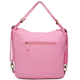 Convertible Crossbody Backpack - Bubble Gum Pink