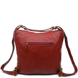 Convertible Crossbody Backpack - Burgundy