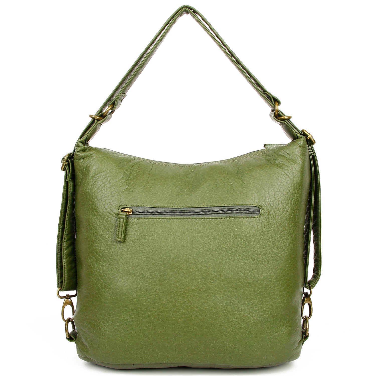 Convertible Soft Vegan Leather 3 in 1 Crossbody Backpack Bag