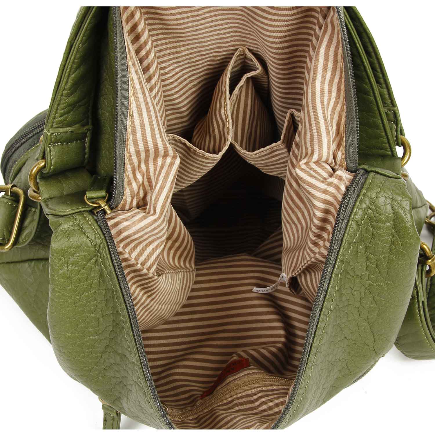 Convertible Soft Vegan Leather 3 in 1 Crossbody Backpack Bag Convertible Soft Vegan Leather 3 in 1 Crossbody Backpack Bag
