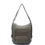 The Lisa Convertible Backpack Crossbody - Dark Grey