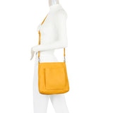 Zara Vegan Leather Multi Interchangeable Strap Crossbody - Mustard