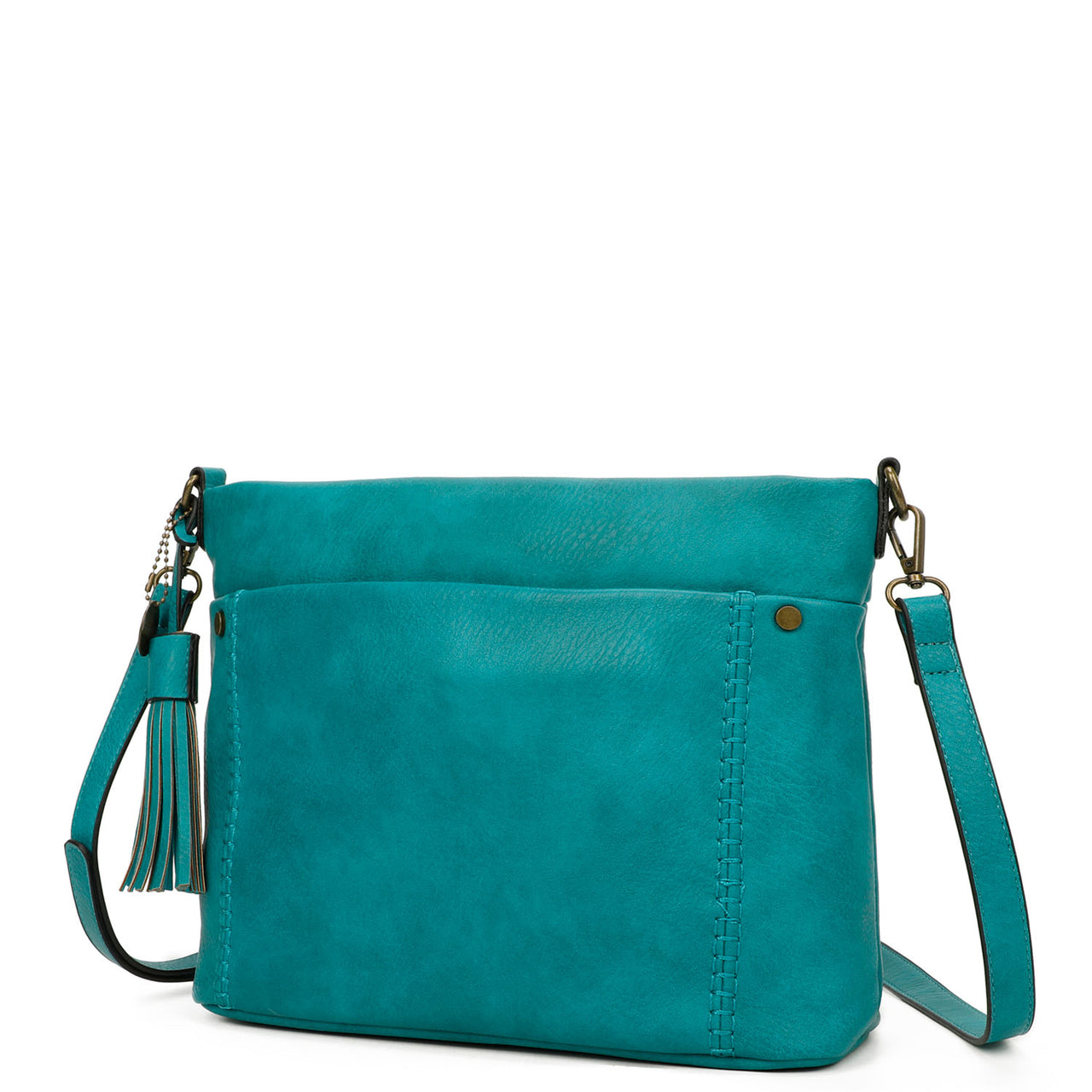 Christina Classic Vegan Leather Mommy Crossbody Bag
