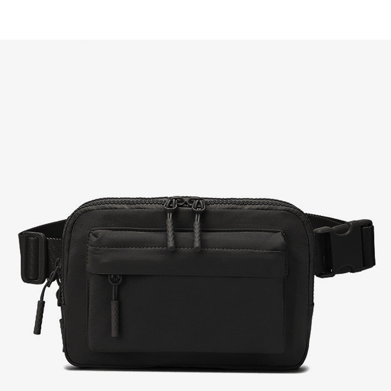 Katelyn Alternative Double Zip Nylon Fanny Pack Belt Bag