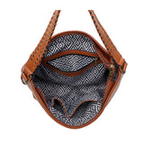 Lacey Fringe Messenger - Cognac