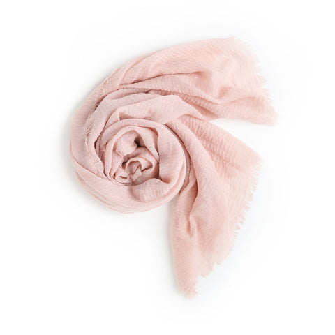 Lauren's Cotton Blended Scarf - Blush