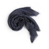 Lauren's Cotton Blended Scarf - Blue