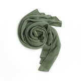 Angela's Faux Pashmina Accordion Scarf - Olive