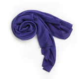 Angela's Faux Pashmina Accordion Scarf - Royal Blue