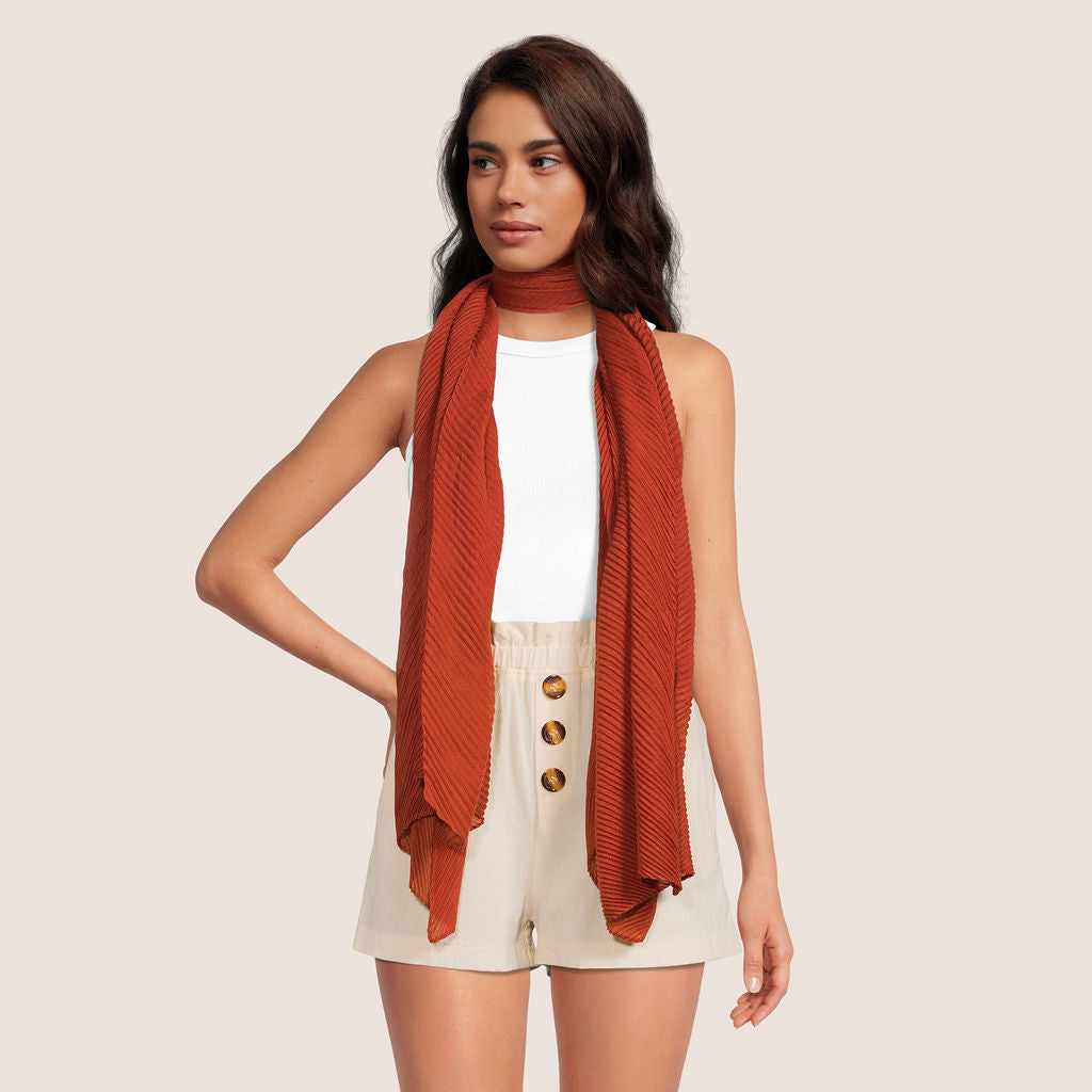 Angela's Faux Pashmina Accordion Scarf