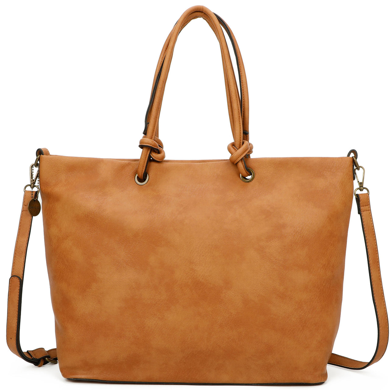 Charlene Classic Vegan Leather minimalist Western Tote Bag