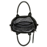 Zuma Sustainable Vegan Leather Puffer Tote Convertible Bag - Black