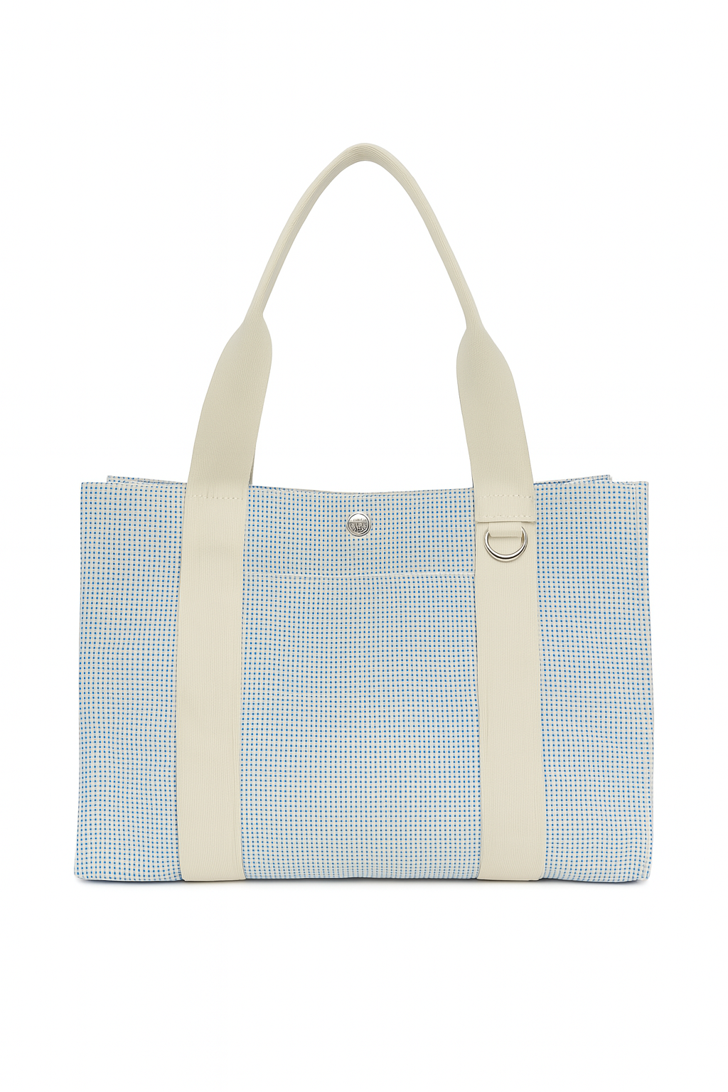 Margo Two-Tone Cotton Canvas Tote Bag with Adjustable Strap