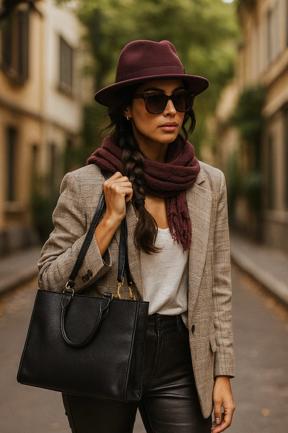 The Tina Satchel Tote - 3 Way Structured Bag
