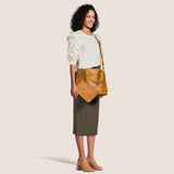 Carrie Tote with additional mini bag - Light Brown