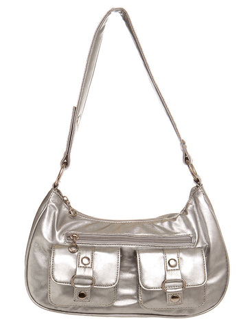 Saddie Satchel - Silver