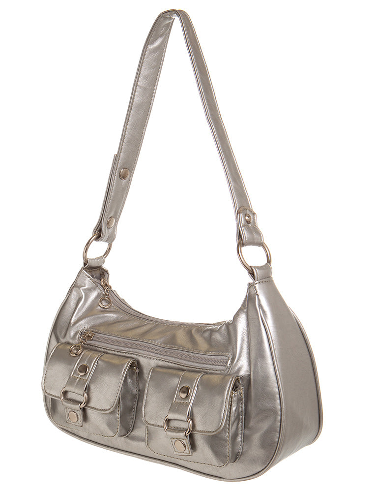Saddie Satchel - Silver