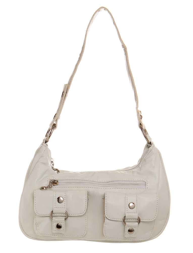 Saddie Satchel - White