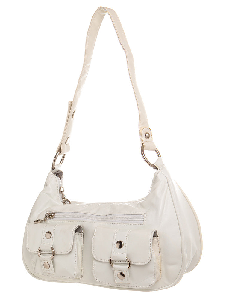 Saddie Satchel - White