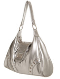 Lilabeth G Inspired Shoulder Hobo Bag - Silver