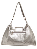 Lilabeth G Inspired Shoulder Hobo Bag - Silver