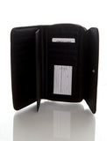 Zip Around Continental Wallet - Black - Ampere Creations