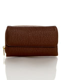 Zip Around Continental Wallet - Dark Brown - Ampere Creations