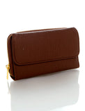 Zip Around Continental Wallet - Dark Brown - Ampere Creations
