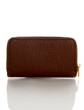 Zip Around Continental Wallet - Dark Brown - Ampere Creations
