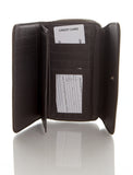 Zip Around Continental Wallet - Dark Silver - Ampere Creations
