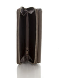 Zip Around Continental Wallet - Dark Silver - Ampere Creations