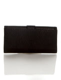 Long Clutch Purse Card Holder Wallet - Black - Ampere Creations