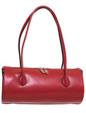 Fiona's Classic Barrel Bag - Red