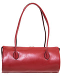 Fiona's Classic Barrel Bag - Red