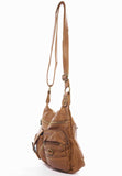 The Aria Crossbody - Light Brown - Ampere Creations