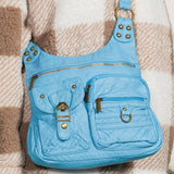 The Aria Crossbody - Serenity Blue