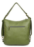 Convertible Crossbody Backpack - Army Green - Ampere Creations