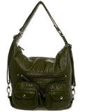 Convertible Crossbody Backpack ( Multiple Colors) - #B333 - Ampere Creations