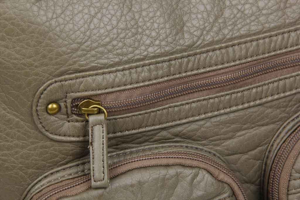 Woven Leather Convertible Crossbody Bag by AMASOUK