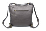 Convertible Crossbody Backpack - Dark Silver - Ampere Creations
